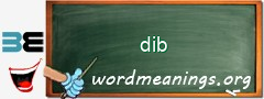 WordMeaning blackboard for dib